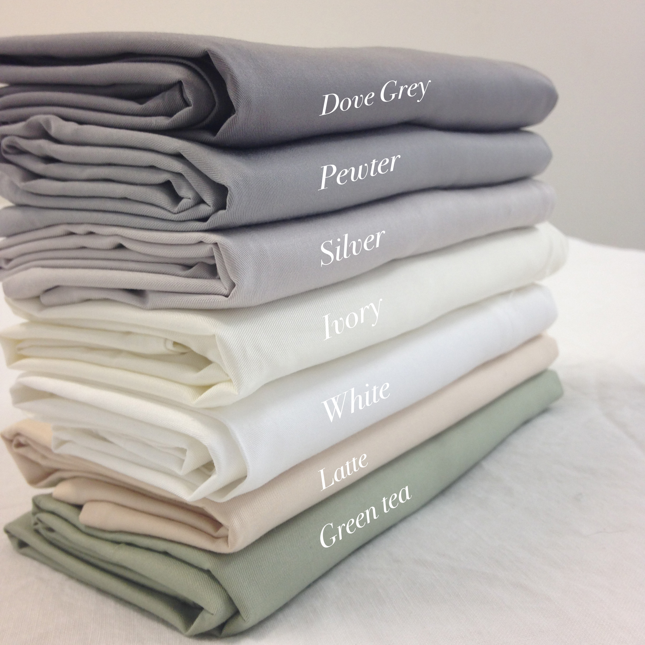 Fitted sheet, ivory, white