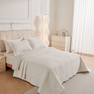 Ultrasonic microfiber quilt set